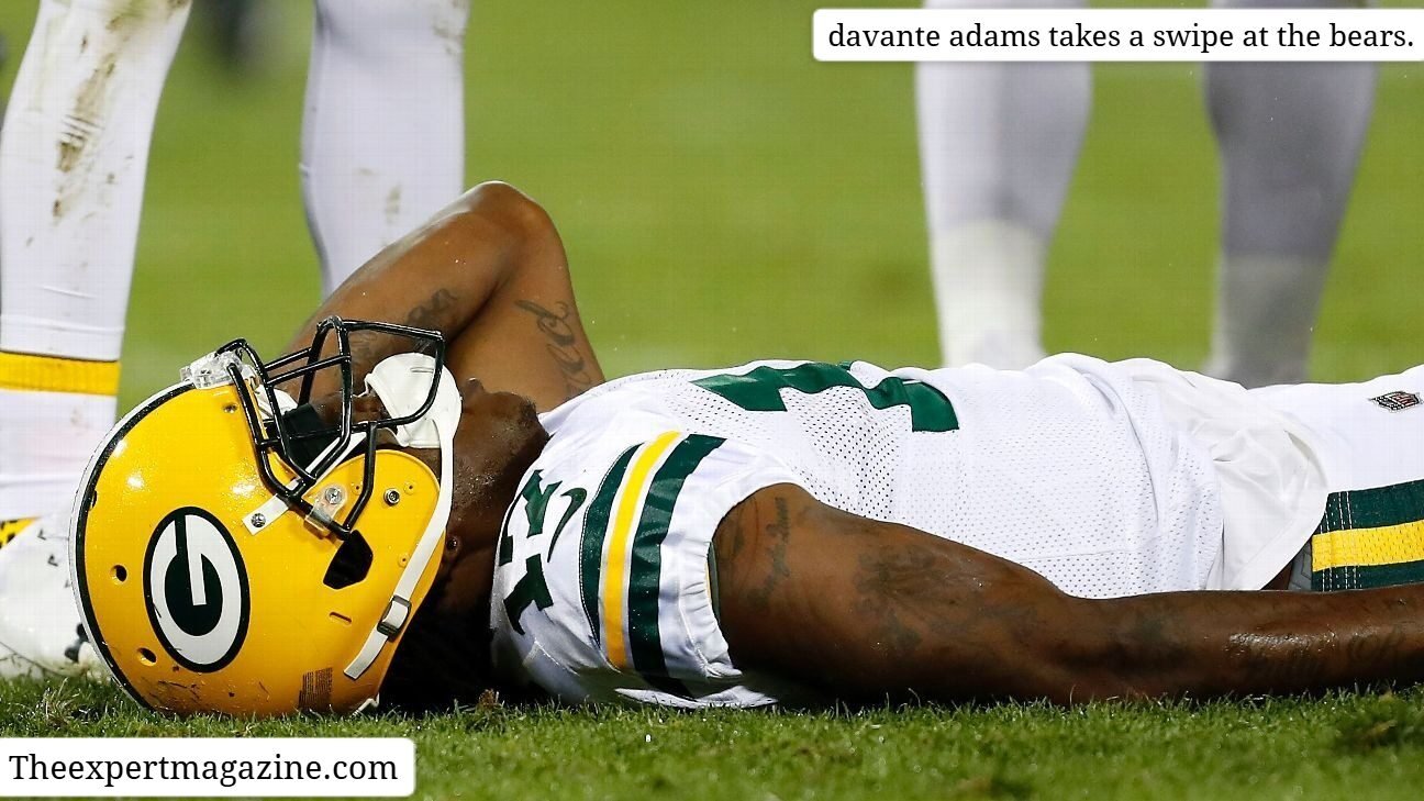 davante adams takes a swipe at the bears.