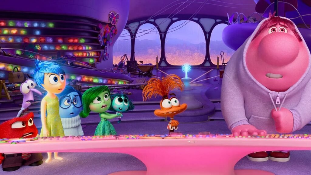 inside out 2 glued to phone