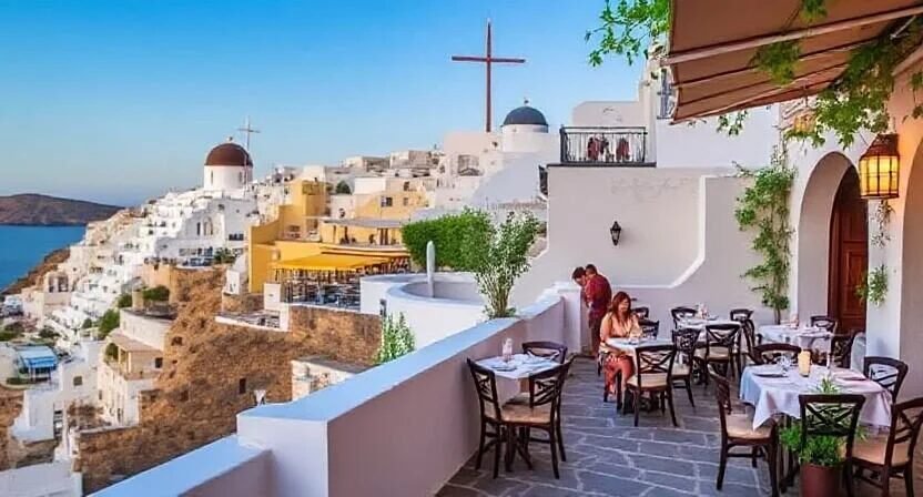 santorini tourism decline uk travelers