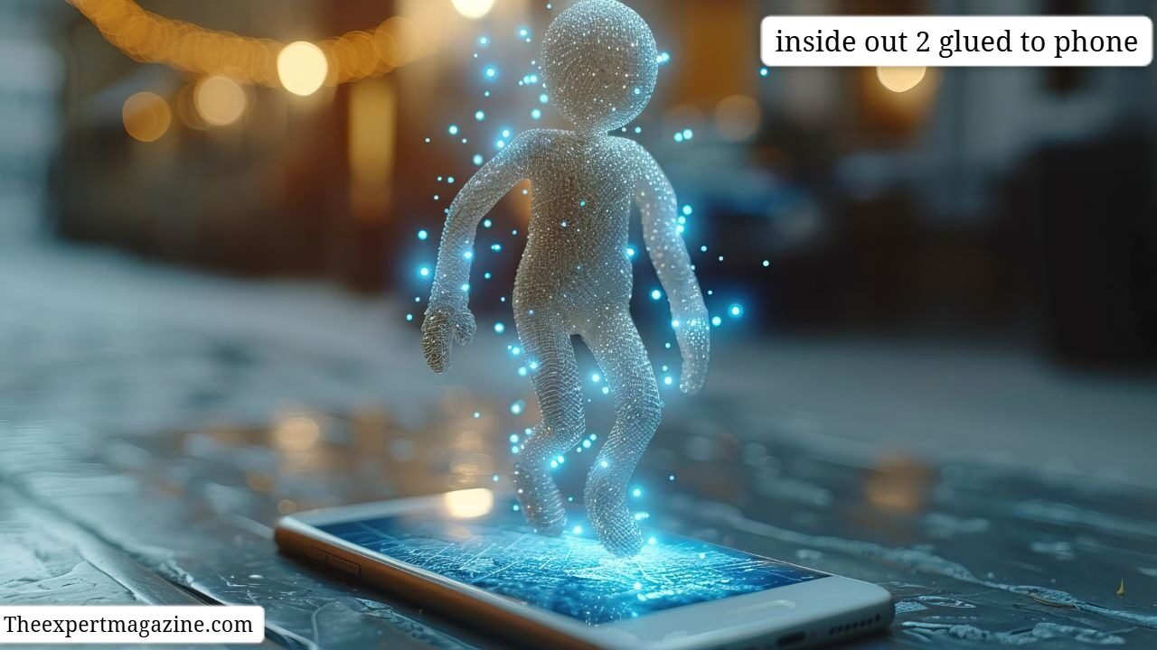 inside out 2 glued to phone