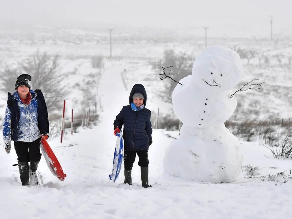 uk faces widespread snow with one area spared