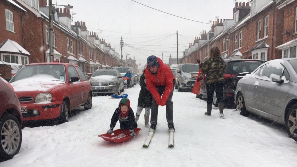 uk faces widespread snow with one area spared